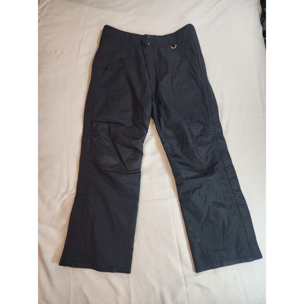 Slalom Mens Vintage Y2K Full Side Zip Ski Pants Black XL Snow Pants